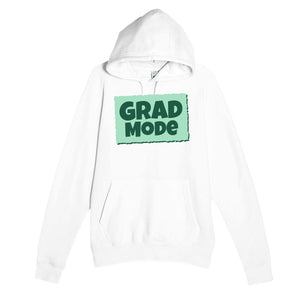 Grad Mode — heartfelt white unisex hoodie