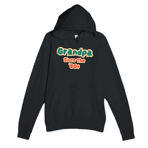 Grandpa / Since The '80s — cute black unisex hoodie