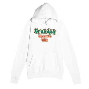 Grandpa / Since The '80s — cute white unisex hoodie