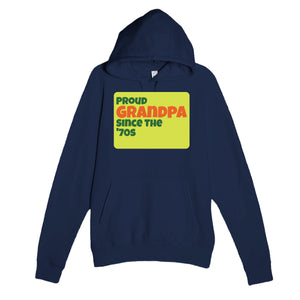 Proud Grandpa • Since The '70s — cute navy unisex hoodie