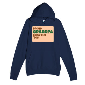 Proud Grandpa • Since The '80s — cute navy unisex hoodie