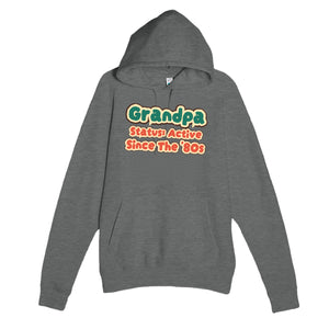 Grandpa Status: Active Since The '80s — cute graphite heather unisex hoodie
