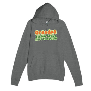 Grandpa Status: Active Since The 2010s — cute graphite heather unisex hoodie