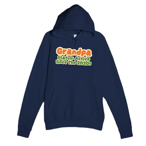 Grandpa Status: Active Since The 2020s — cute navy unisex hoodie