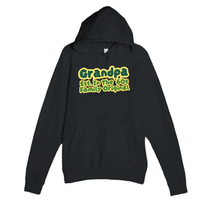 Grandpa • Est. In The '60s • Family Original — cute black unisex hoodie