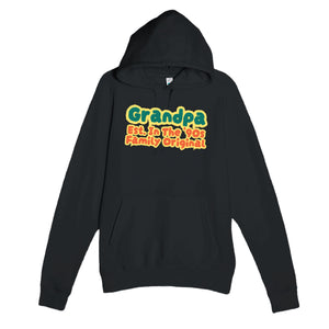 Grandpa • Est. In The '90s • Family Original — cute black unisex hoodie