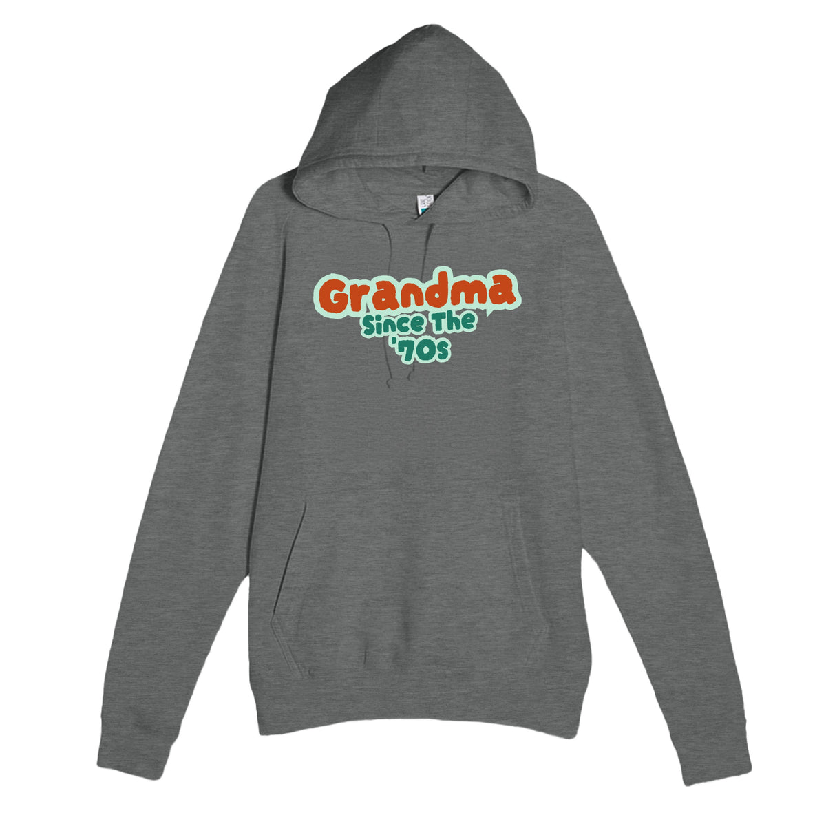Grandma / Since The '70s — cute graphite heather unisex hoodie