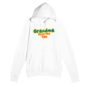 Grandma / Since The '90s — cute white unisex hoodie
