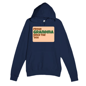 Proud Grandma • Since The '80s — cute navy unisex hoodie