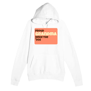 Proud Grandma • Since The '90s — cute white unisex hoodie