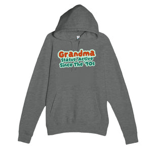 Grandma Status: Active Since The '70s — cute graphite heather unisex hoodie