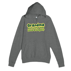 Grandma • Est. In The '60s • Love & Legacy — cute graphite heather unisex hoodie