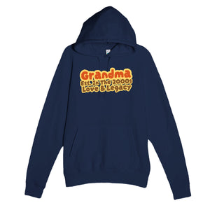 Grandma • Est. In The 2000s • Love & Legacy — cute navy unisex hoodie