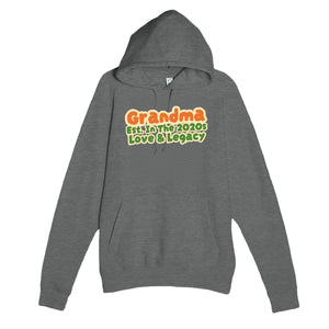 Grandma • Est. In The 2020s • Love & Legacy — cute graphite heather unisex hoodie