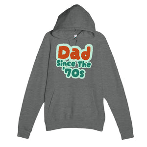 Dad / Since The '70s — cute graphite heather unisex hoodie