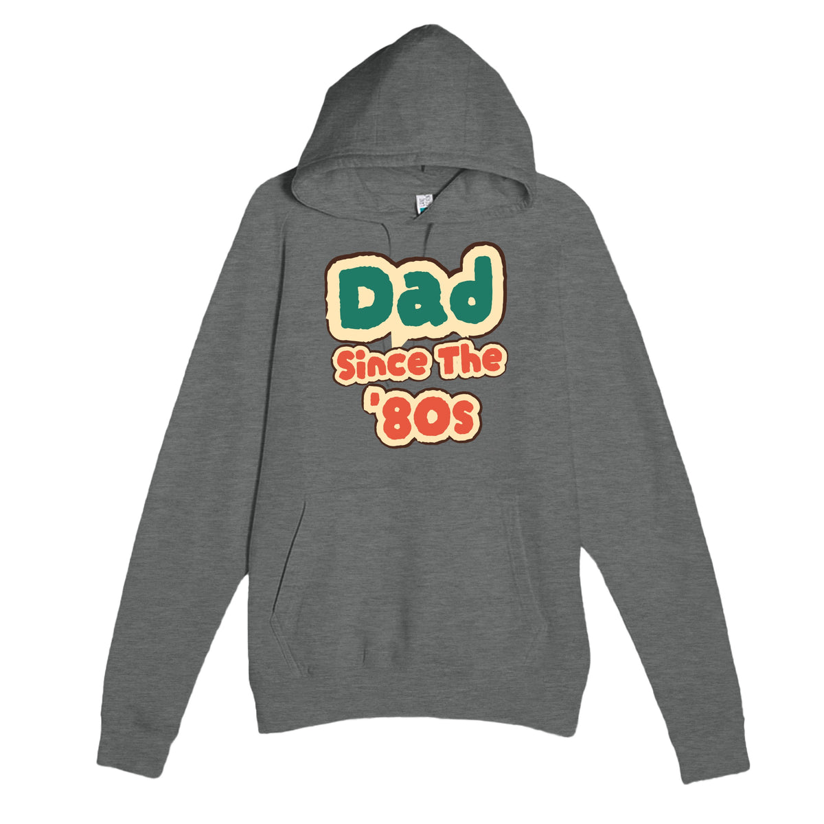 Dad / Since The '80s — cute graphite heather unisex hoodie