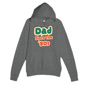 Dad / Since The '80s — cute graphite heather unisex hoodie