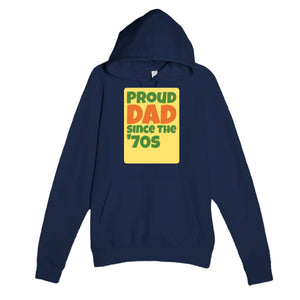 Proud Dad • Since The '70s — cute navy unisex hoodie