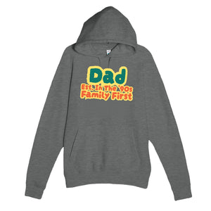 Dad • Est. In The '90s • Family First — cute graphite heather unisex hoodie