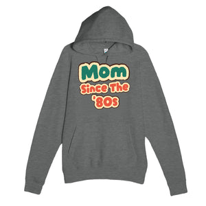 Mom / Since The '80s — cute graphite heather unisex hoodie