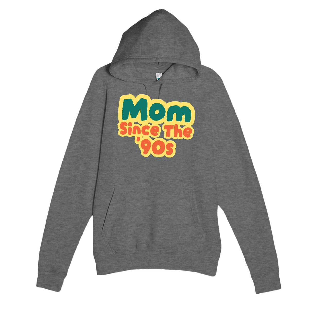 Mom / Since The '90s — cute graphite heather unisex hoodie