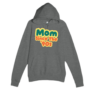 Mom / Since The '90s — cute graphite heather unisex hoodie