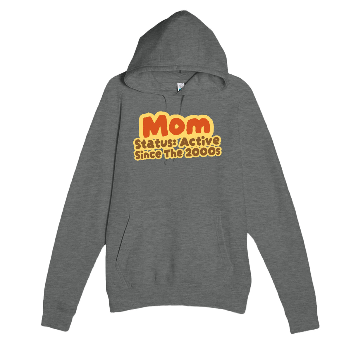 Mom Status: Active Since The 2000s — cute graphite heather unisex hoodie