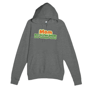 Mom • Est. In The 2010s • Love • Strength • Family — cute graphite heather unisex hoodie