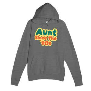 Aunt / Since The '90s — cute graphite heather unisex hoodie