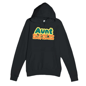 Aunt • Est. In The '90s • Family Favorite — cute black unisex hoodie