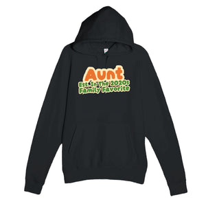 Aunt • Est. In The 2020s • Family Favorite — cute black unisex hoodie
