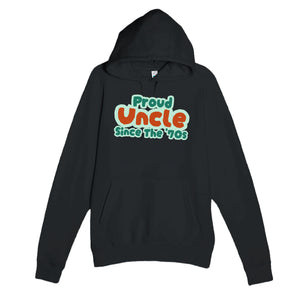 Proud Uncle • Since The '70s — cute black unisex hoodie