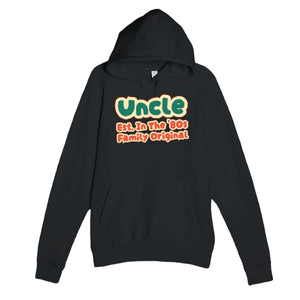 Uncle • Est. In The '80s • Family Original — cute black unisex hoodie