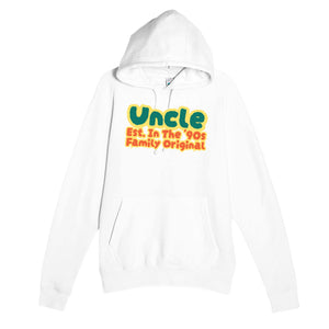 Uncle • Est. In The '90s • Family Original — cute white unisex hoodie