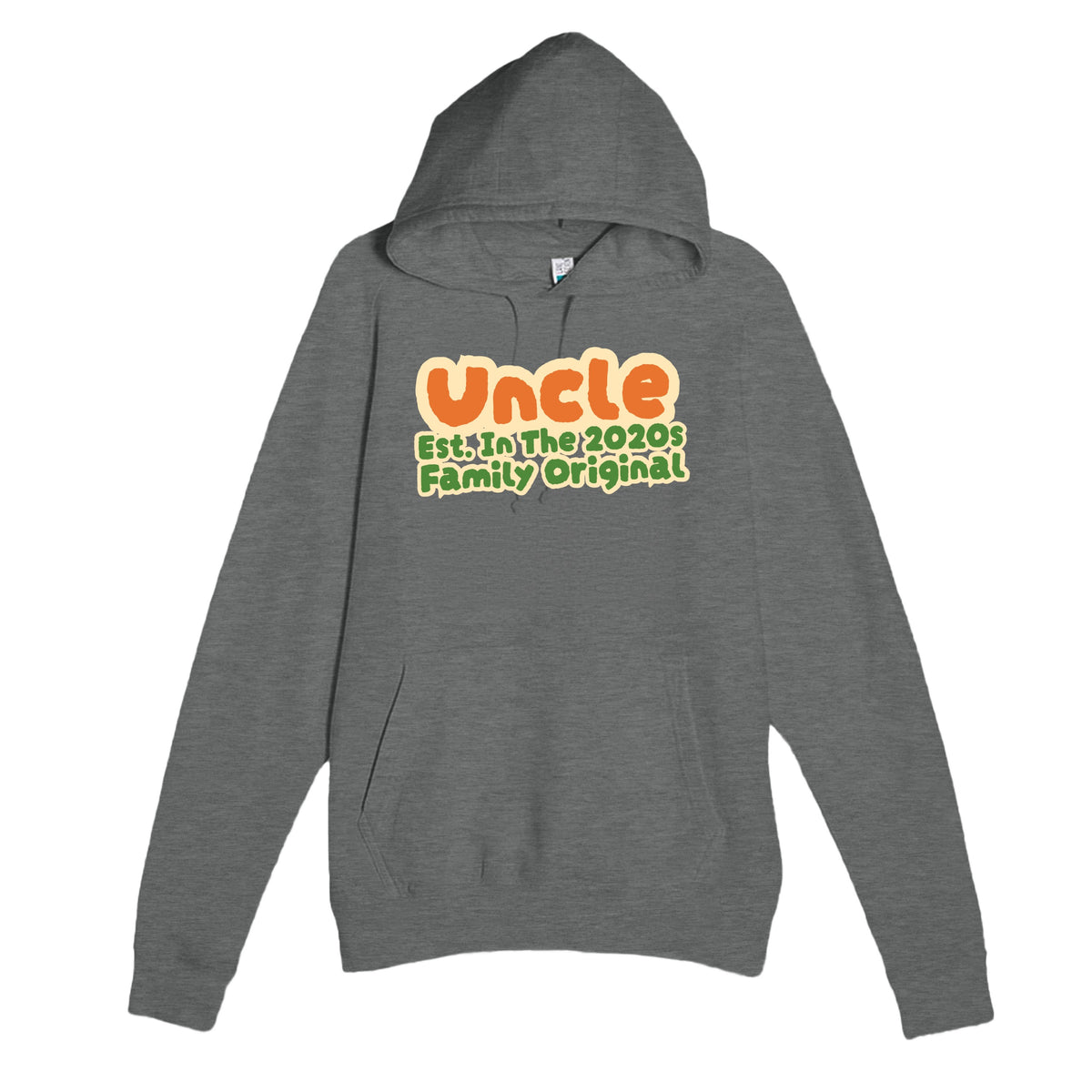 Uncle • Est. In The 2020s • Family Original — cute graphite heather unisex hoodie