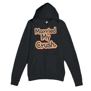Married My Crush — cute black unisex hoodie