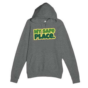 My Safe Place — heartfelt graphite heather unisex hoodie