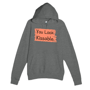 You Look Kissable — funny graphite heather unisex hoodie