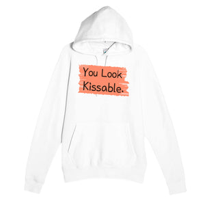 You Look Kissable — funny white unisex hoodie