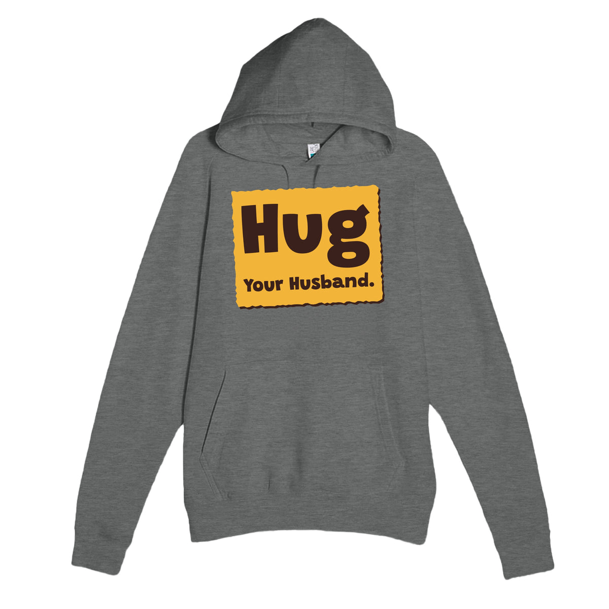 Hug Your Husband — cute graphite heather unisex hoodie