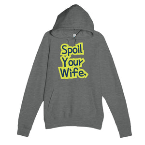 Spoil Your Wife — cute graphite heather unisex hoodie