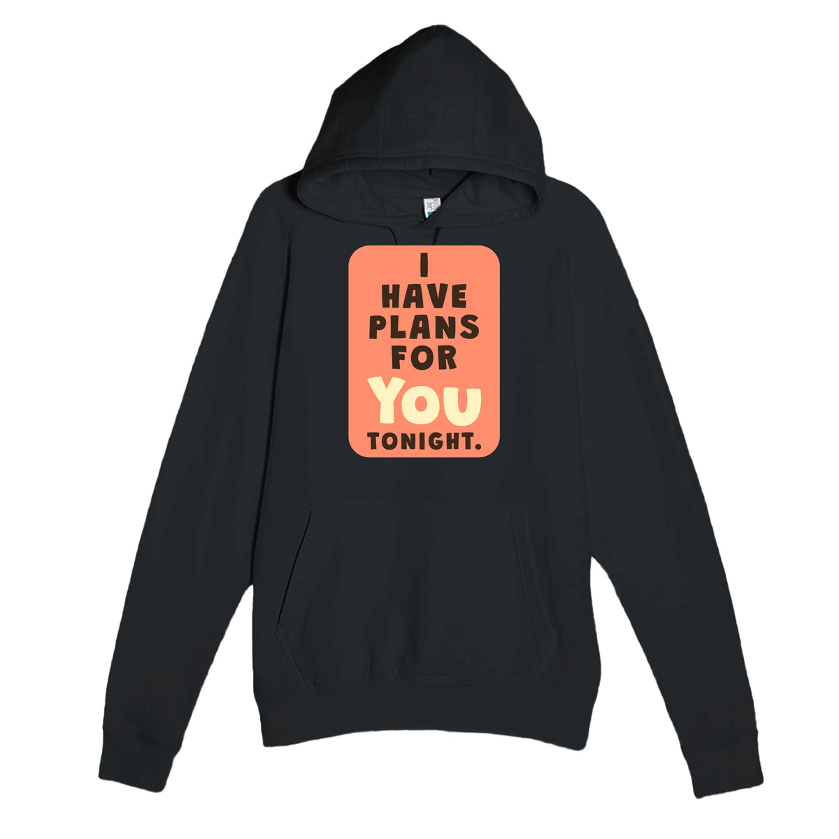 I Have Plans For You Tonight — funny black unisex hoodie