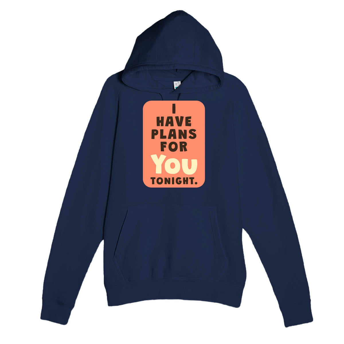 I Have Plans For You Tonight — funny navy unisex hoodie