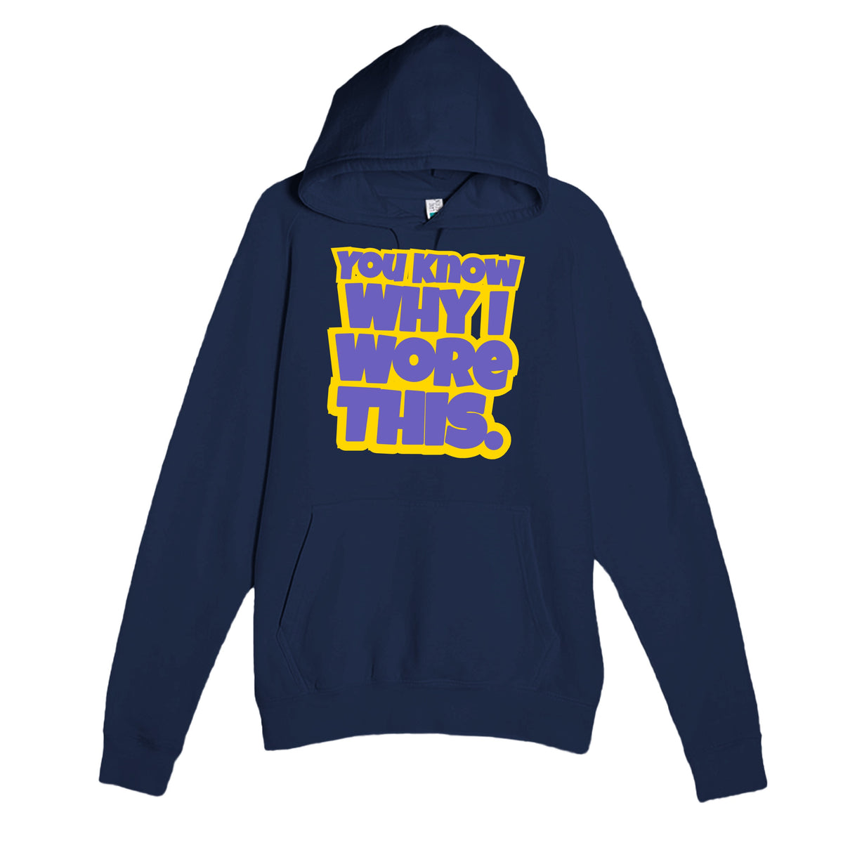 You Know Why I Wore This — funny navy unisex hoodie