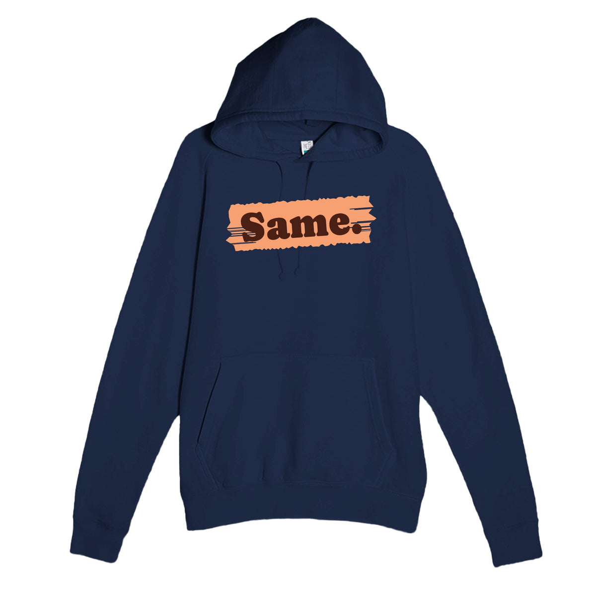 Same — cute navy unisex hoodie
