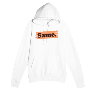 Same — cute white unisex hoodie