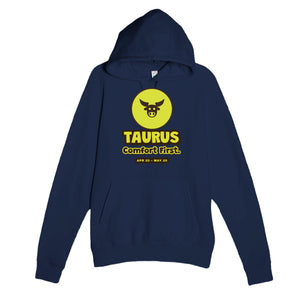 Taurus • Comfort First — cute navy unisex hoodie