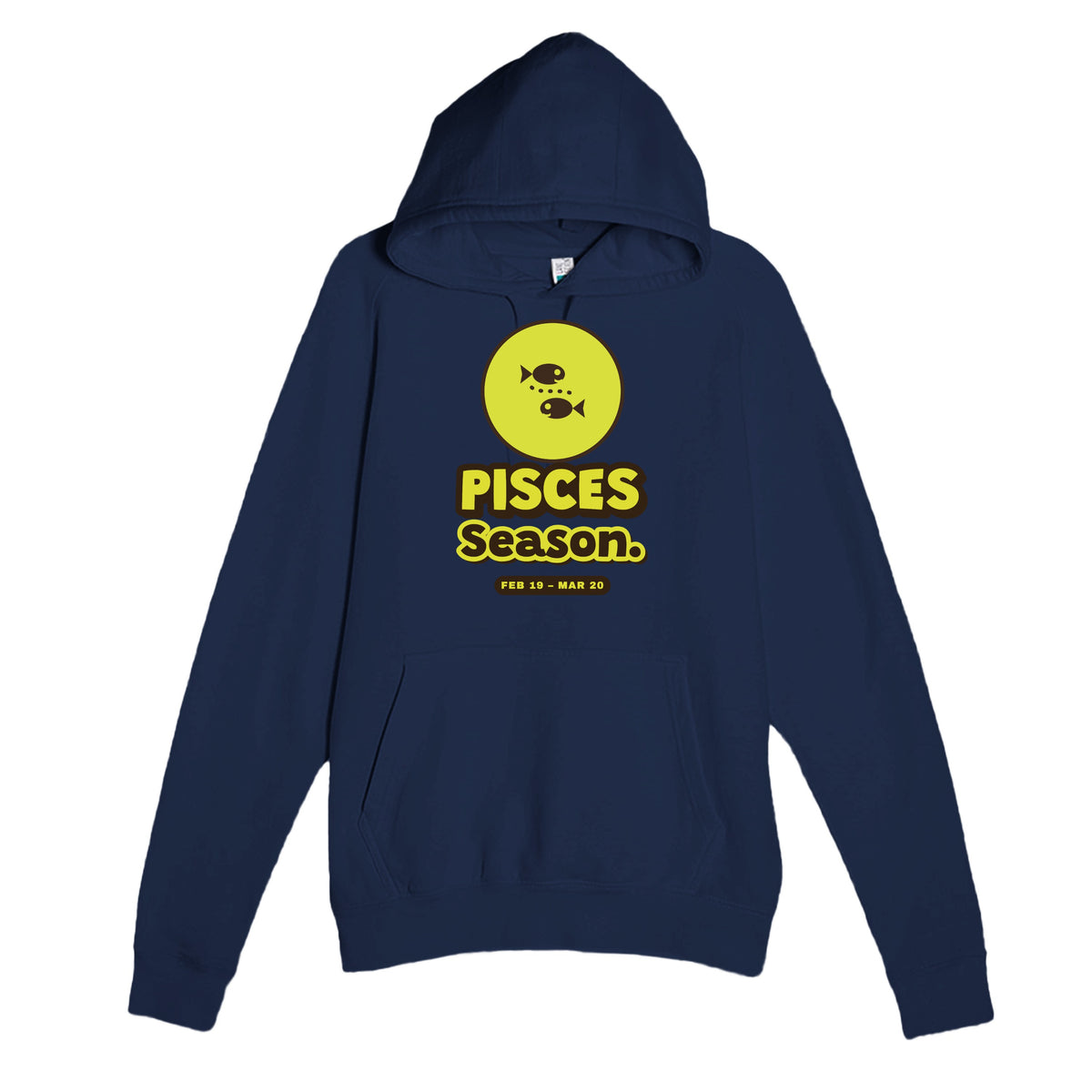 Pisces Season — cute navy unisex hoodie