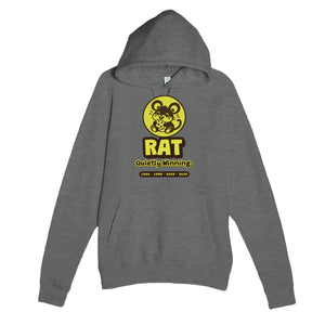Rat • Quietly Winning — cute graphite heather unisex hoodie