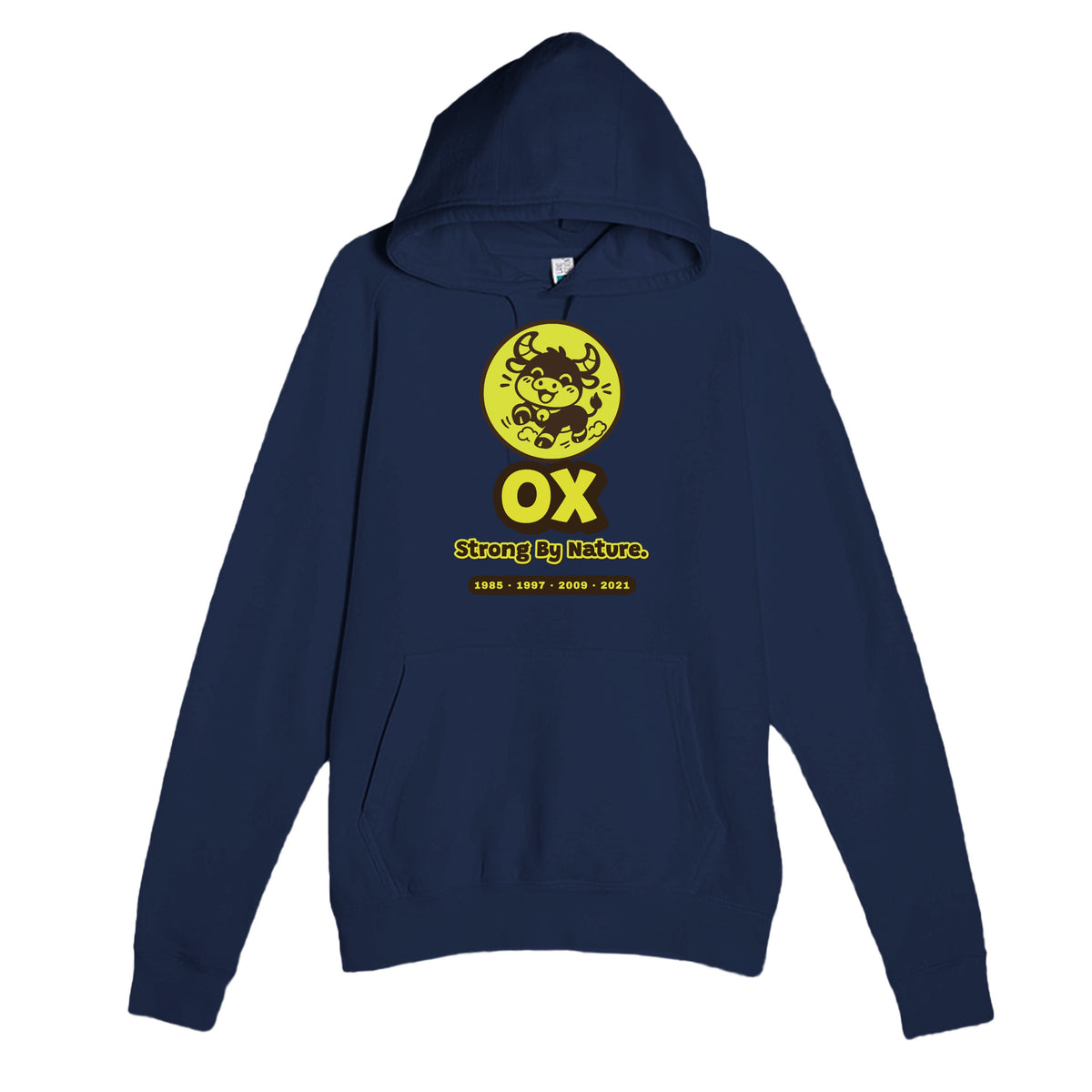 Ox • Strong By Nature — cute navy unisex hoodie